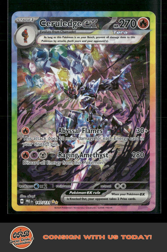 Ceruledge ex SV: Prismatic Evolutions #147/131 - Front