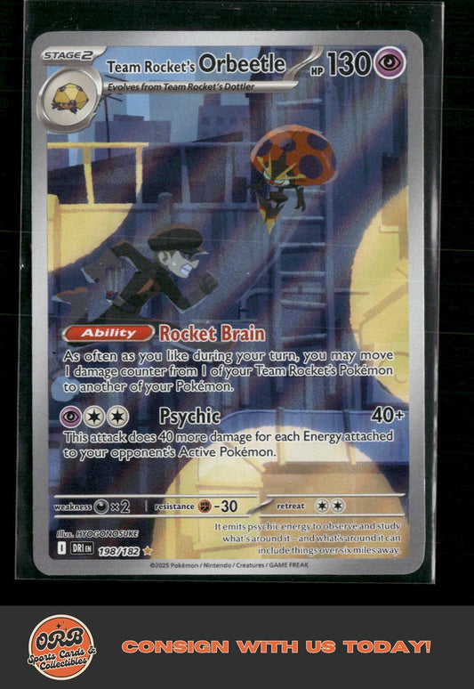 Team Rocket's Orbeetle SV10: Destined Rivals #198/182 - Front