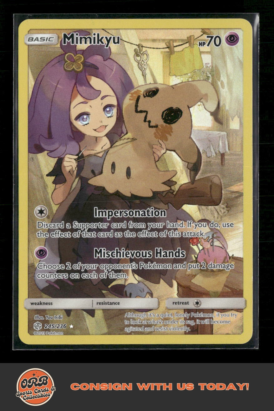 Mimikyu (Secret) SM - Cosmic Eclipse #245/236 - Front