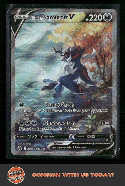 Hisuian Samurott V Crown Zenith: Galarian Gallery #GG51/GG70 - Front