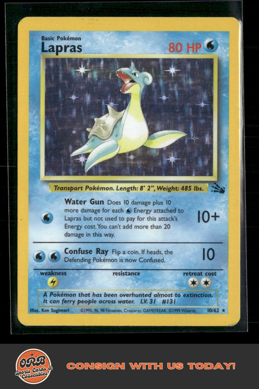 Lapras (10) Fossil #10/62 - Front