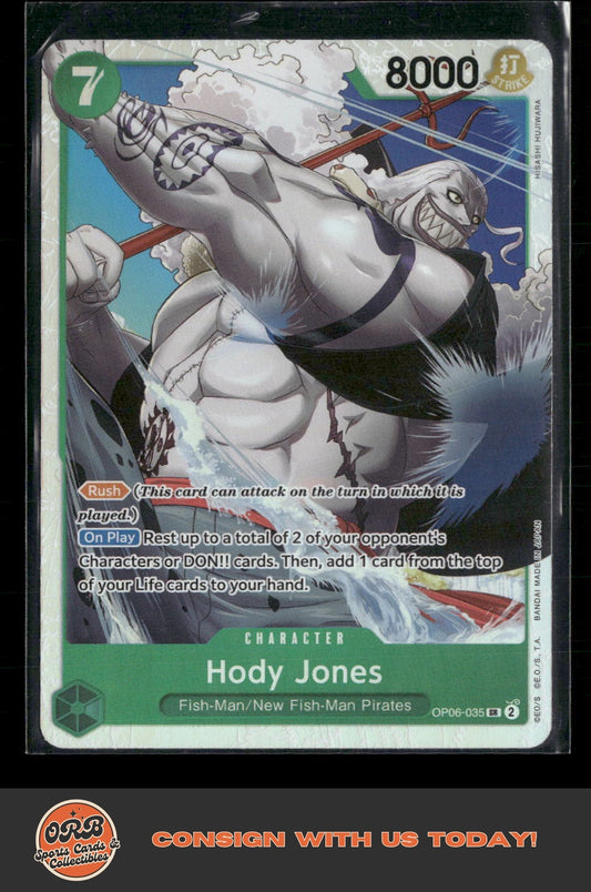 Hody Jones (035) Wings of the Captain #OP06-035 - Front