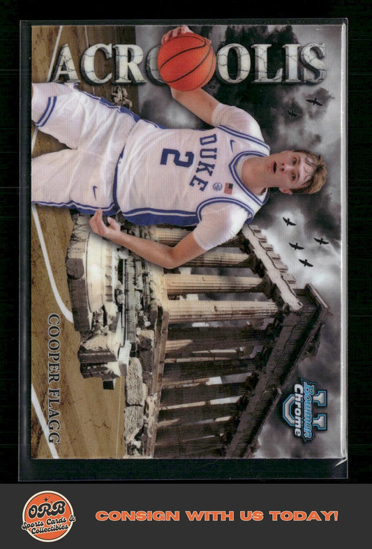 Cooper Flagg 2024-25 Bowman University Chrome #A-1 Acropolis - Front