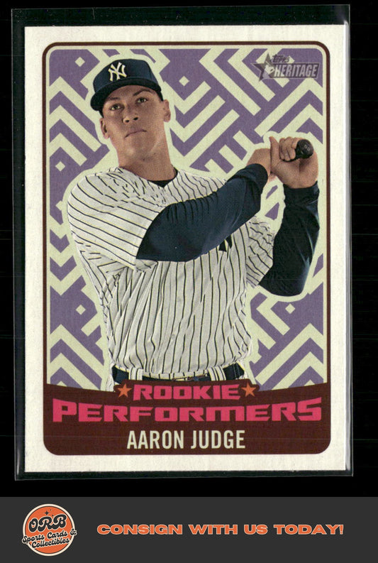 Aaron Judge 2017 Topps Heritage #RP-AJ Rookie Performers - Front