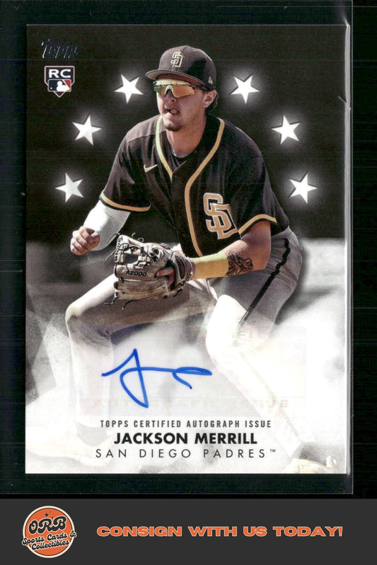 Jackson Merrill 2024 Topps #BSA2-JME Baseball Stars Autographs - Front
