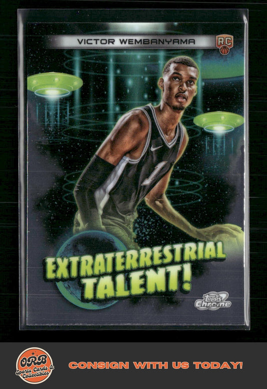 Victor Wembanyama 2023-24 Topps Chrome Cosmic #ET-16 Extraterrestrial Talent - Front