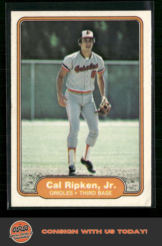 Cal Ripken, Jr. 1982 Fleer #176 - Front
