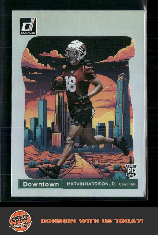 Marvin Harrison Jr. 2024 Donruss #12 Downtown! 5x7 - Front