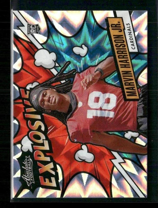 Marvin Harrison Jr. 2024 Panini Absolute #EX-MHJ Explosive - Front