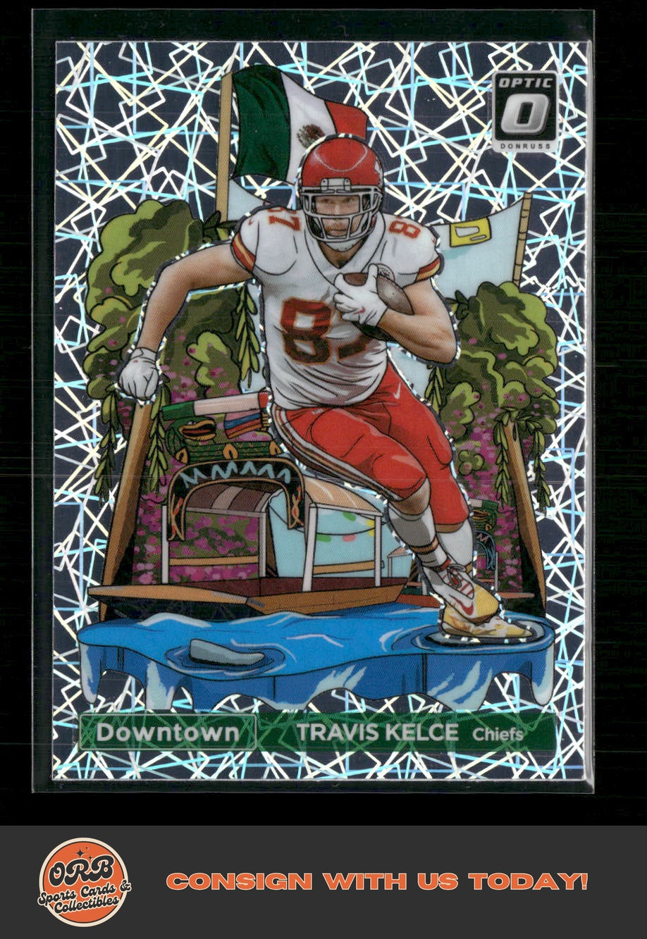 Travis Kelce 2024 Donruss #7 Downtown! - Front