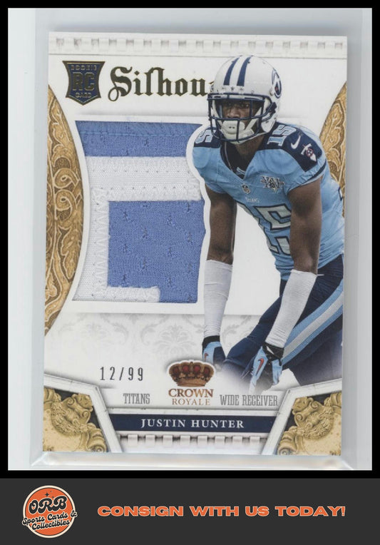 Justin Hunter 2013 Panini Crown Royale #16 Rookie Silhouettes Prime #/99 - Front