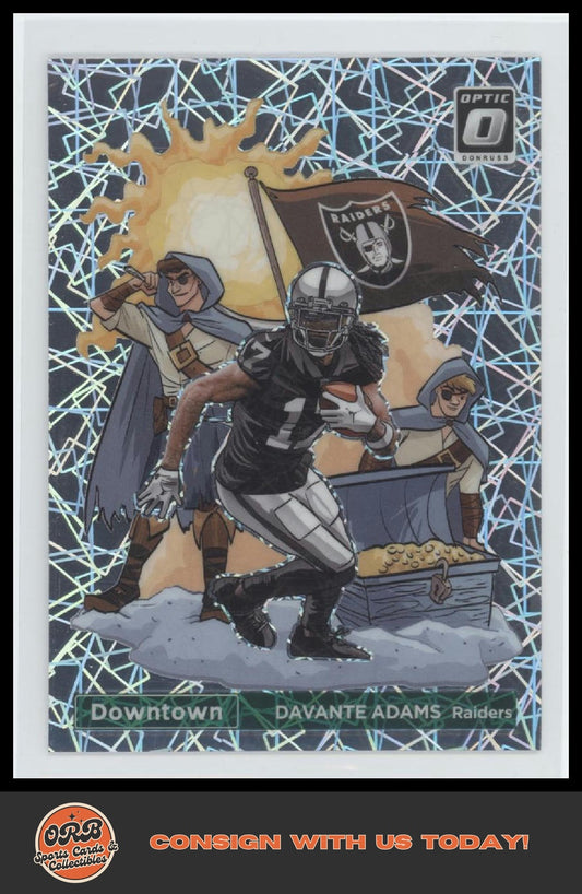 Davante Adams 2023 Donruss Optic #D-19 Downtown! - Front