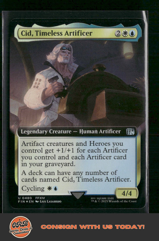 Cid, Timeless Artificer (Extended Art) FINAL FANTASY #480 Foil - Front