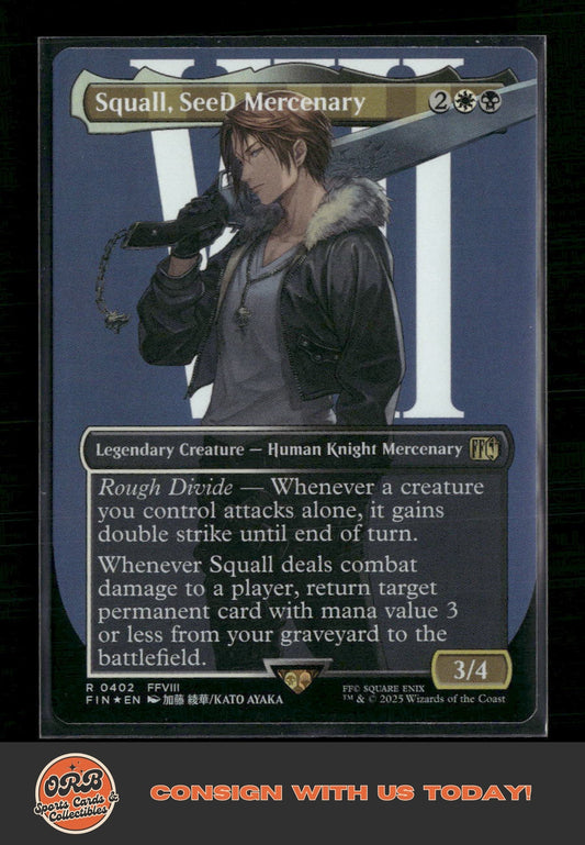Squall, SeeD Mercenary (Borderless) FINAL FANTASY #402 - Front