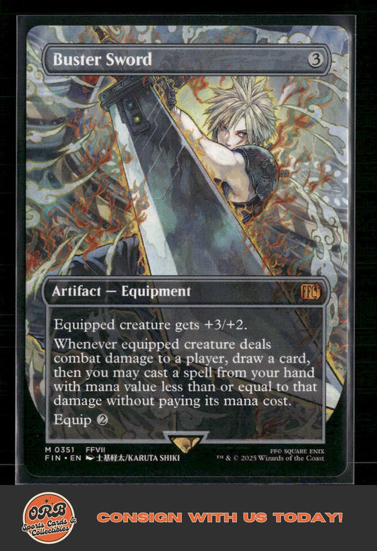 Buster Sword (Borderless) FINAL FANTASY #351 - Front