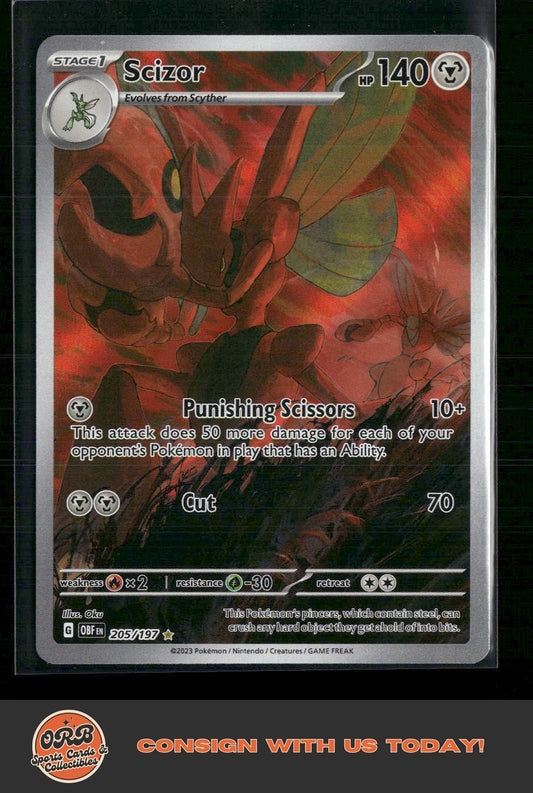 Scizor SV03: Obsidian Flames #205/197 - Front