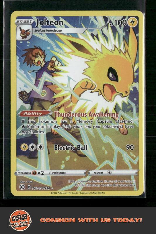 Jolteon SWSH09: Brilliant Stars Trainer Gallery #TG04/TG30 - Front