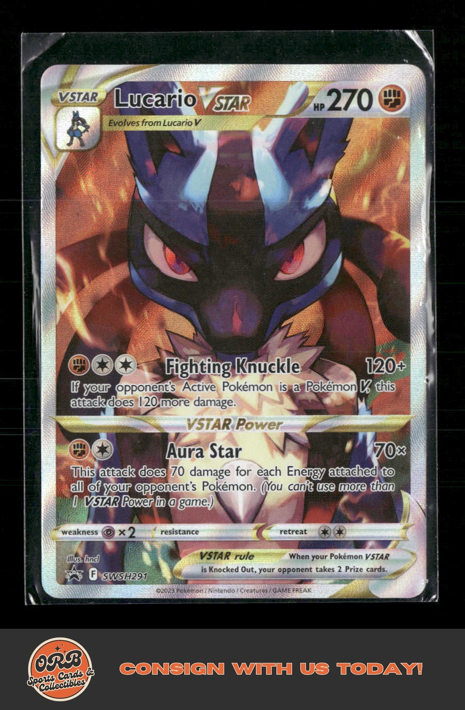Lucario VSTAR SWSH: Sword & Shield Promo Cards #SWSH291 - Front