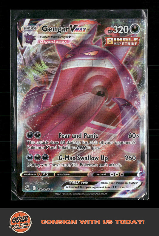 Gengar VMAX SWSH08: Fusion Strike #157/264 - Front