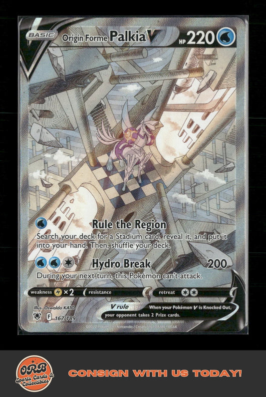 Origin Forme Palkia V (Alternate Full Art) SWSH10: Astral Radiance #167/189 - Front
