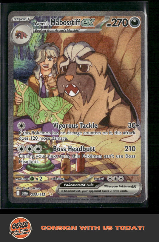 Arven's Mabosstiff ex SV10: Destined Rivals #235/182 - Front