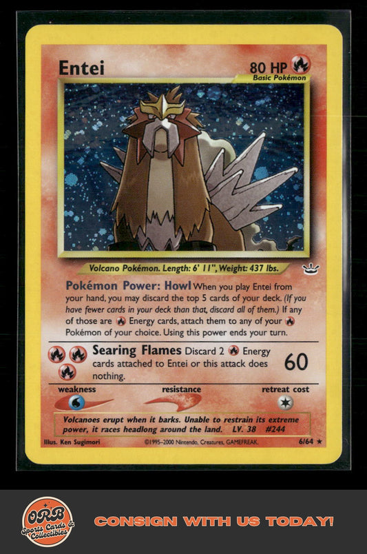 Entei (6) Neo Revelation #06/64 - Front