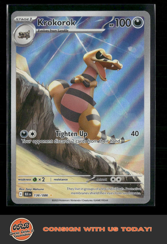 Krokorok 136/086 Pokemon - Front