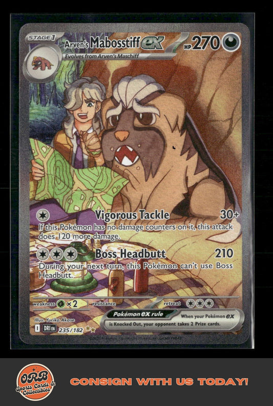 Arven's Mabosstiff ex SV10: Destined Rivals #235/182 - Front