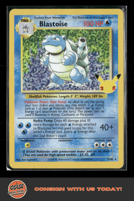 Blastoise Celebrations: Classic Collection #2/102 - Front