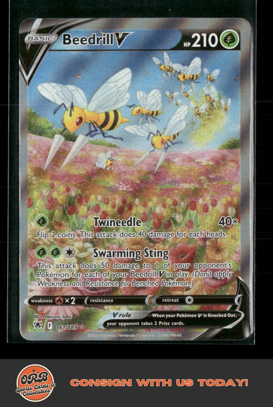 Beedrill V (Alternate Full Art) SWSH10: Astral Radiance #161/189 - Front