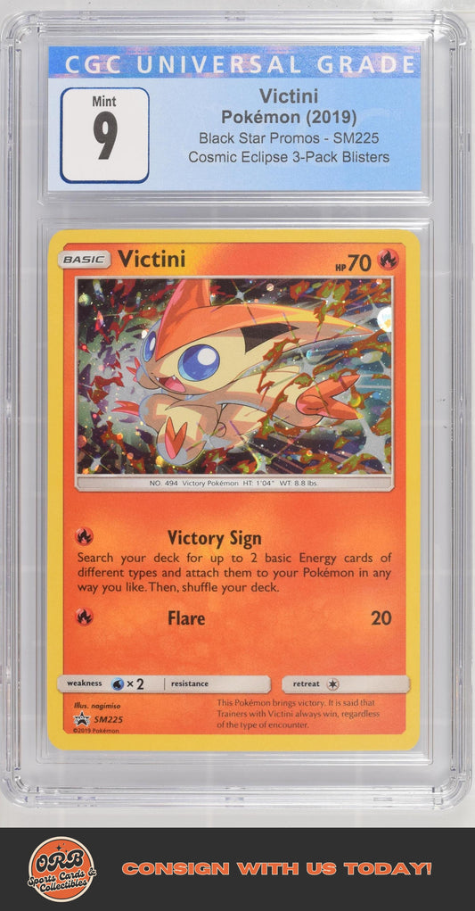 Victini 2019 Black Star Promos #SM225 CGC 9 - Front