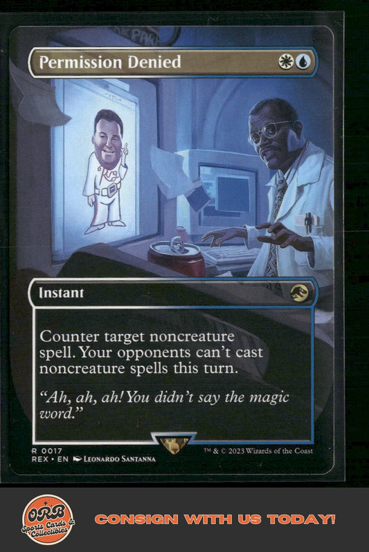 Permission Denied (Borderless) Universes Beyond: Jurassic World Collection #17 - Front