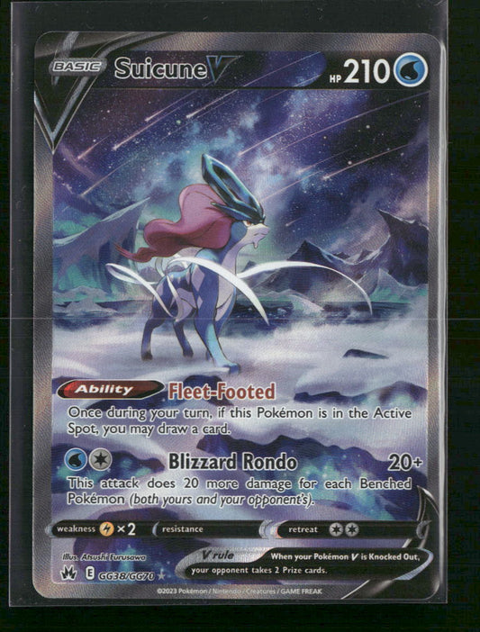 Suicune V Crown Zenith: Galarian Gallery #GG38/GG70 - Front