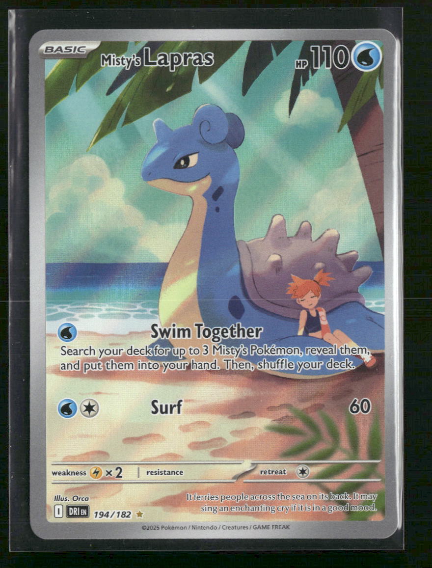 Misty's Lapras SV10: Destined Rivals #194/182 - Front