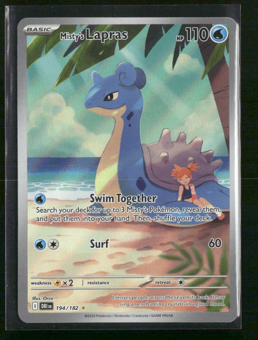 Misty's Lapras SV10: Destined Rivals #194/182 - Front
