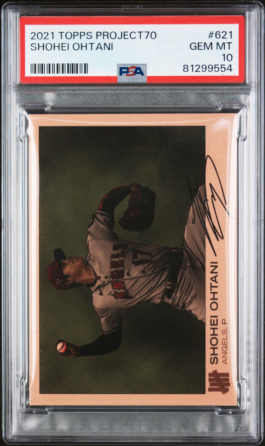 Shohei Ohtani 2021 Topps Project70 #621 PSA 10 - Front