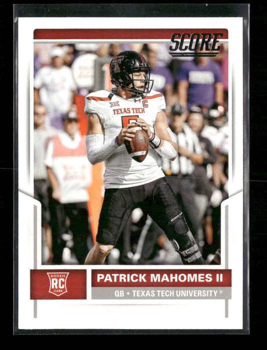 Patrick Mahomes II 2017 Score #403 Scorecard - Front