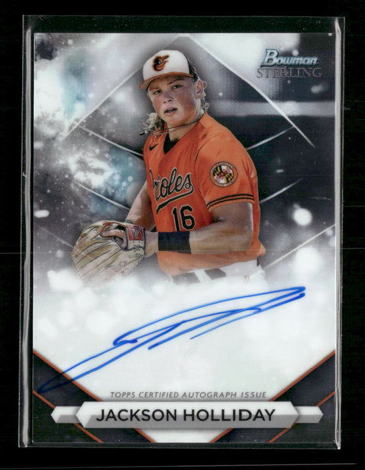 Jackson Holliday 2023 Bowman Sterling #PA-JH Prospect Autographs - Front