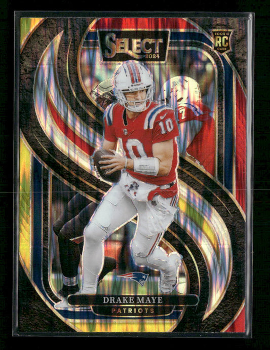 Drake Maye 2024 Panini Select #113 Prizm - Front