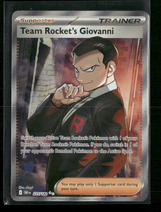 SV10: Destined Rivals #225/182 Team Rocket's Giovanni - Front