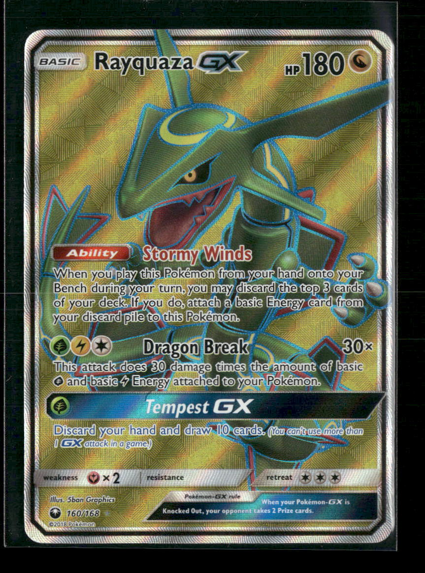 Rayquaza GX (Full Art) SM - Celestial Storm #160/168 - Front