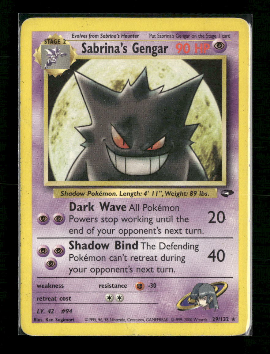 Sabrina's Gengar Gym Challenge #029/132 - Front
