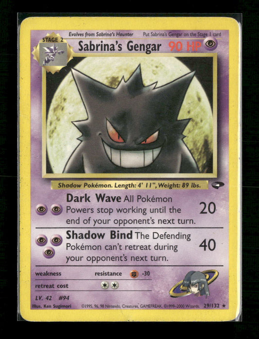 Sabrina's Gengar Gym Challenge #029/132 - Front