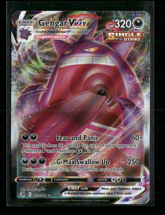 Gengar VMAX SWSH08: Fusion Strike #157/264 - Front