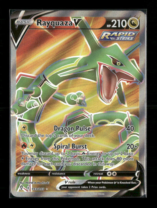Rayquaza V (Full Art) SWSH07: Evolving Skies #193/203 - Front
