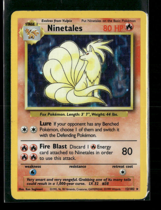 Ninetales Base Set #012/102 - Front