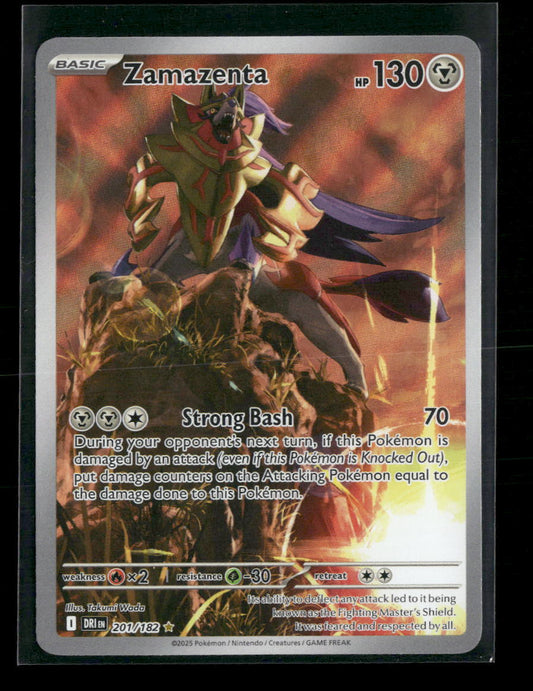 Zamazenta SV10: Destined Rivals #201/182 - Front