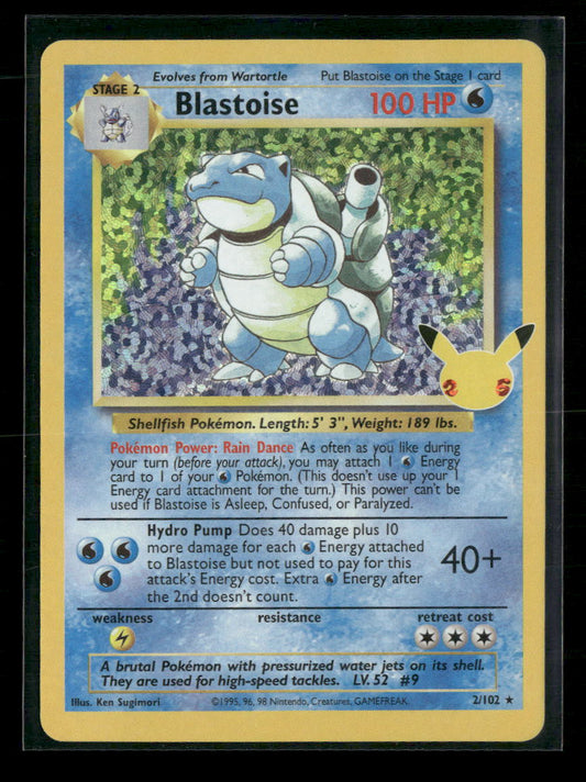 Blastoise Celebrations: Classic Collection #2/102 - Front