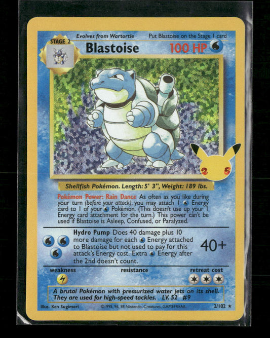 Blastoise Base Set #002/102 - Front