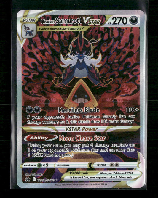 Hisuian Samurott VSTAR Crown Zenith: Galarian Gallery #GG52/GG70 - Front